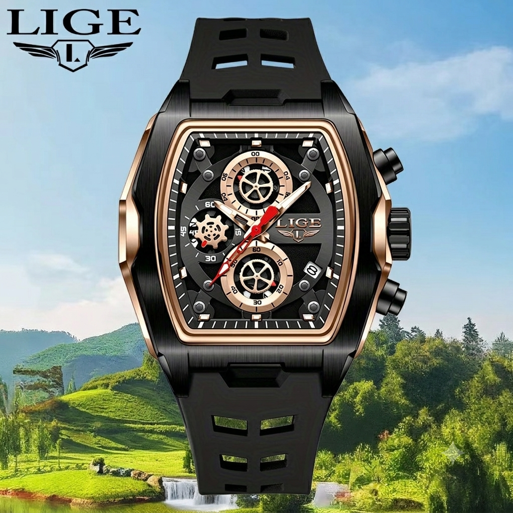 LIGE Luxury Watch Every Man Wants - Perfect Gift